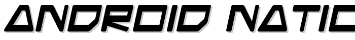 Android Nation Bold font